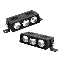 Lumière de calandre LED avec 3 lentilles pour voitures, camions, SUV, design fin, parfait pour la calandre avant, le pare-chocs