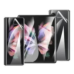 Voor Galaxy Z Fold 5 4 Hd Full Cover Buitenste Binnenste Hydrogel Tpu Flexibele Film Screen Protectors Voor Samsung Z Fold5 Fold4 Flip5