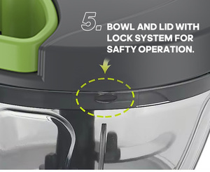 2024 Top <span class=keywords><strong>B</strong></span>án Củ<span class=keywords><strong>a</strong></span> Nhãn Hiệu Thực Phẩm Chopper Đ<span class=keywords><strong>a</strong></span> Chức Năng Nhà <span class=keywords><strong>B</strong></span>ếp Thiết Lập Với Nhự<span class=keywords><strong>a</strong></span>/PP Lưỡi Cho Cắt Tỏi Hành Rau - Product Image 4