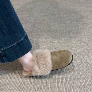 Zapatillas de Peluche de Diseño Personalizado, Antideslizantes, con Forro de Piel de Oveja y TPR, para el Invierno, Cálidas y a la Moda - Product Image 1