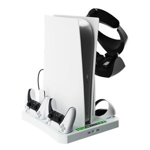 Support de refroidissement multifonctionnel pour Console <span class=keywords><strong>PS5</strong></span> avec 2 chargeurs de contrôleur CD <span class=keywords><strong>VR</strong></span> stockage de <span class=keywords><strong>casque</strong></span> pour PS VR2 station de charge - Product Image 5