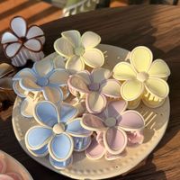 Pince à cheveux brillante Liwu grande taille 8 cm en résine hawaïenne, motif floral Hibiscus Plumeria Frangipani, pour la plage