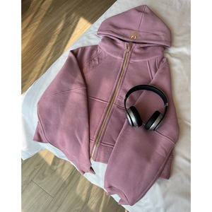 <span class=keywords><strong>Felpa</strong></span> con Cappuccio Stile Lulu Ricamata Foderata in Pile Calda e Casual per Donna Vestibilità Slim/Loose - Product Image 3