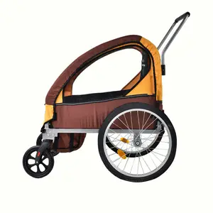 Factory comfortable bike baby bicycle trailer for two children baby bike trailer BT005