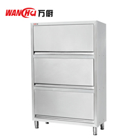 Lemari Peralatan Dapur Stainless Steel Berdiri Sendiri, Lemari Penyimpanan Peralatan Makan, Lemari Penyimpanan Industri, Peralatan Restoran Pabrik
