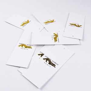 Tag desainer baru hadiah kustom label kain nama Logo garmen dan tag kertas Kraft antik - Product Image 2