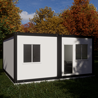 Maison conteneur pliable avec salle de bain et cuisine de type appartement - Étanche, ignifuge, isolée thermiquement - Assemblage rapide