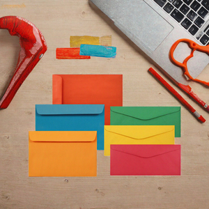 Wholesale Custom Kraft Paper Wallet & Gift <b>Envelopes</b> <b>Colorful</b> Designs Size S Made in China - Product Image 3