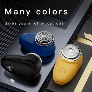 Mini Electric Shaver Portable Men's Digital Display Shaver Home Travel Mini Shaver - Product Image 1