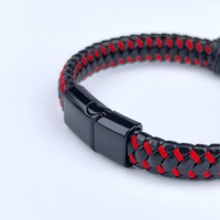 Bracelet NFC en coquille de noix de coco, chaîne en cuir, boucle magnétique, étiquette de contrôle d'accès en coquille de noix de coco, sans application, 13,56 MHz, OEM/ODM