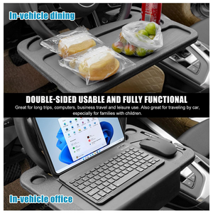 Auto Steering <b>Wheel</b> Desk, Laptop, Tablet Car Travel Table, Food Eating Hook on Steering <b>Wheel</b> Tray - Product Image 4