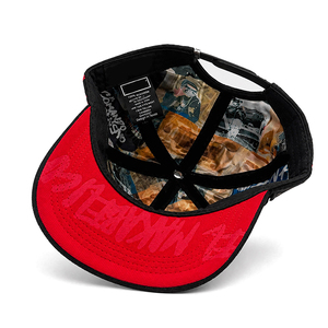 Casquette de baseball de luxe en daim intégral, style streetwear, avec épingles métalliques, patch en cuir, strass en cristal et logo brodé florentin personnalisé - Product Image 6