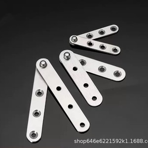 Bisagra oculta de acero inoxidable, 3 orificios, ajustable a 180 grados, para puerta de armario, herrajes para muebles - Product Image 3