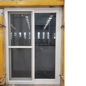 Đôi Treo Trắng PVC Cửa Cửa Sổ Nhuộm Màu Kính Nhiều Lớp Bão Nướng Thiết Kế Lớn Upvc Trượt Vườn Cửa Sổ Rượu Vang Hầm - Product Image 6