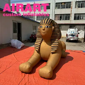 Customize Inflatable Egyptian Pyramid Building Giant Inflatable Sphinx Inflatable Statue Sculpture Decoration For Advertising