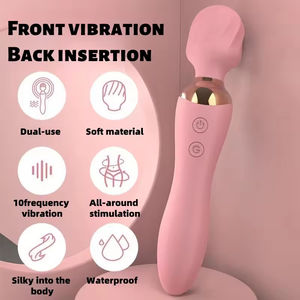 Masajeador Vibrador de 24 Frecuencias, Potente, Impermeable, Recargable, de Doble Cabeza, Vibradores, Juguetes Sexuales para Mujeres - Product Image 2