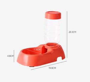 Kingtale Gamelles en plastique pour petits chiens sans goutte à goutte Caisse pour chiens Distributeur de bouteilles d'eau Hauteur réglable Debout pour boire - Product Image 2