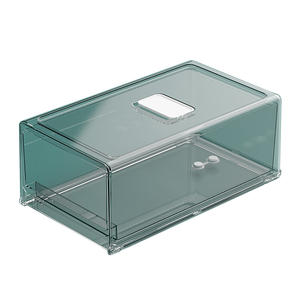 Stackable Plastic Transparent pantry organization Fridge Storage Organize