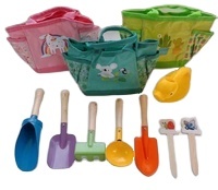 Jouet de plage pour enfants, pelle à sable pour enfants, sac à outils d'extérieur, ensemble de jouets interactifs pour la famille, jeu de sable, outils de jardinage, 9 pièces