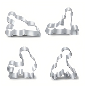Set di Tagliabiscotti Divertenti per Coppie, in Acciaio Inossidabile, per Fondente e <span class=keywords><strong>Biscotti</strong></span> di Zucchero - Product Image 1