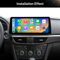 Unité principale de navigation GPS 4G Android 8 cœurs 12,3 pouces avec écran tactile multimédia Carplay pour Mazda Atenza 2014 2015 2016