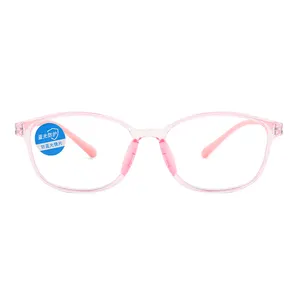 2024 Bestseller rosa blau schwarz anti-blau hell kinderbrille designer kinder leichtes gewicht augenbrillen rahmen