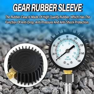 एर्गोबॉय 0-11 बार/0-160 psi स्टेनलेस स्टील 2 "पानी के दबाव गेज नली नल कनेक्टर होम गार्डन सिंचाई के लिए चीन बनाया - Product Image 6