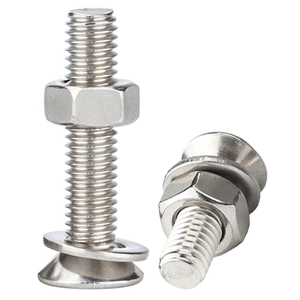 Juego de tornillos y tuercas de máquina de cabeza plana cruzada de acero inoxidable 201 con resorte plano M1.6 M2 M2.5 M3 M3.5 - Product Image 2
