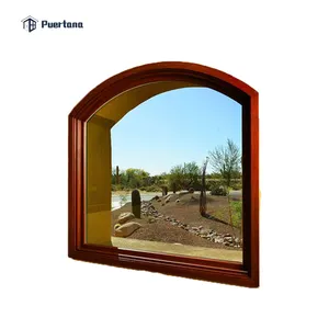 Puertana half moon hexagon patio <strong>octagon</strong> <strong>window</strong> aluminum alloy stainless steel aluminum <strong></strong> window swing - Product Image 4