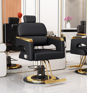 Chaise de Salon de Coiffure Hydraulique en Cuir pour Barbier et Coiffeur – Mobilier de Coiffure Professionnel - Product Image 1