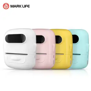 Phone Portable Printer Marklife P50 Blue tooth Thermal Sticker Machine Barcode Maker for Android & IOS Square Adhesive Printing