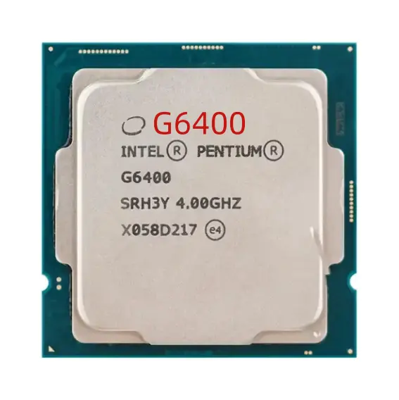 Cpu חום כיור g6400 עבור אינטל מעבד פנטיום מעבד lga 1200 4.0GHz 14nm 58w עבור מחשב שולחני משחקים