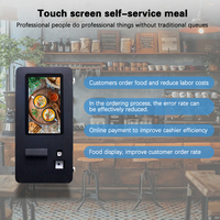 Kiosque en libre-service tout-en-un pour l'extérieur de 15,6 pouces pour restaurants, écran tactile HD, kiosque interactif pour la commande de menus, cafés de restauration rapide