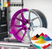 Revêtement en poudre thermofixable écologique couleur bonbon, finition mate violette pour décorations extérieures