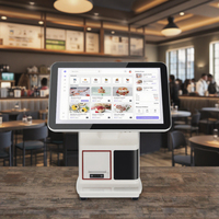 15.6 polegada Máquina Pos Touch Screen Caixa Registradora Terminal POS Sistemas Construído em Impressora Scanner Software para Restaurante Varejo