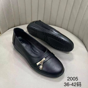 "The New Mother Shoes Zapatos para mujeres <span class=keywords><strong>de</strong></span> mediana edad y ancianas Zapatos planos <span class=keywords><strong>de</strong></span> cuero cómodos al por mayor" - Product Image 2