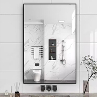 Bingkai foto Poster logam ukuran kustom A1 A2 A3 A4 27x40 30x40 50x70 gantung dinding lebih besar bingkai cermin aluminium kamar mandi