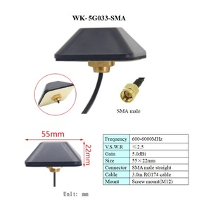 <span class=keywords><strong>Antenne</strong></span> de voiture étanche GSM 3g 4g Lte 5g, support aérien à gain élevé, montage mural à vis 600-6000MHz 5g - Product Image 5