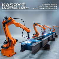 Machine de soudage robotisée à 6 axes pour la fabrication de structures en acier en forme de H avec automatisation intelligente et soudage de haute précision