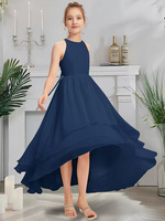 Robe longue élégante pour fille, dos nu, bretelles spaghetti, idéale pour les performances de piano, de violon, de chœur, occasions formelles, occasions de princesse