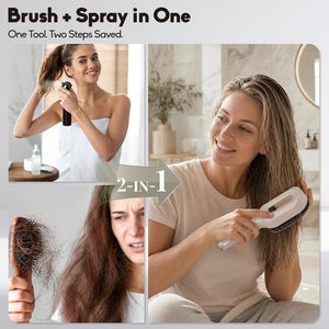 <span class=keywords><strong>Spazzola</strong></span> Districante 2-in-1 Ricaricabile con Spray Nebulizzatore e Logo Personalizzato, Antistatica e Anti-Crespo con Massaggio per <span class=keywords><strong>Capelli</strong></span> Crespi - Product Image 3