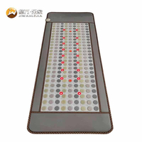 Jiwan Lejia Vente en gros de matelas chauffants personnalisés en pierre de jade verte naturelle, tapis de massage thermique pour centre de santé