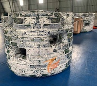 Mur gonflable en PVC pour airsoft, bunker mural