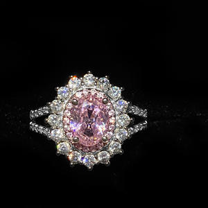 ライトラグジュアリーナチュラルストーンガーネット宝石ジュエリー女性用リング調整可能カラーガーネット宝石フルダイヤモンドリングMujer Del Anillo - Product Image 3