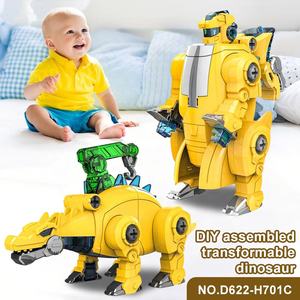 Vente chaude Assemblage et Transformation Jouet Robot <span class=keywords><strong>Dinosaure</strong></span> Transformation Jouet Robot Jouet Éducatif avec Musique et Lumières - Product Image 2