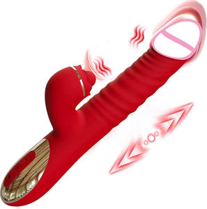 Vibrador de Conejo con Movimiento de Arriba a Abajo, Juguetes Sexuales para Adultos, Estimulador de Punto G y Clítoris, Vibrador de Conejo con Movimiento de Empuje para la Masturbación Femenina - Product Image 1