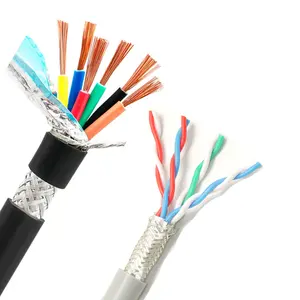 UL Standard UL21306 300V 28AWG Câblage interne à 4 cœurs Fil électrique à double blindage en FRPE