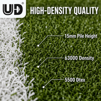 Rumput Sintetis Udine Professional Gym Sled Turf untuk Lantai Fitness, Elastisitas Tinggi, Peredam Guncangan, Jalur Kecepatan, OEM