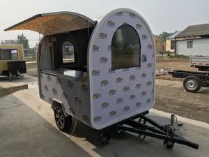 Caravanas Clásicas Tipo Waffle Más Vendidas, Remolques Móviles para Comida Rápida y Furgonetas de Comida Rápida con Máquinas para Preparar Snacks - Product Image 2