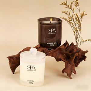Vela Aromática de Lujo para SPA, Vela Perfumada con Aceites Esenciales Naturales, Vela en Frasco de Vidrio con Tapa, Marca Privada - Product Image 3